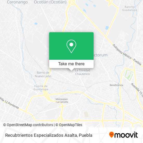 Recubtrientos Especializados Asalta map