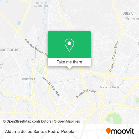 Mapa de Aldama de los Santos Pedro