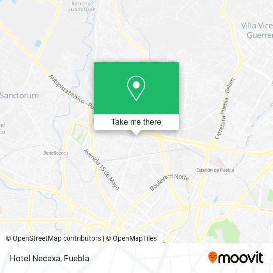 Hotel Necaxa map