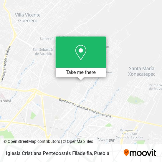 Iglesia Cristiana Pentecostés Filadelfia map