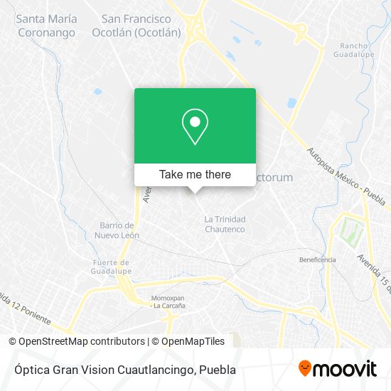 Óptica Gran Vision Cuautlancingo map