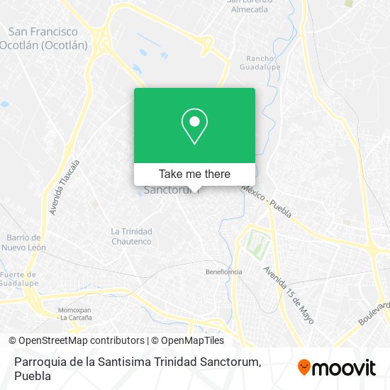 Mapa de Parroquia de la Santisima Trinidad Sanctorum
