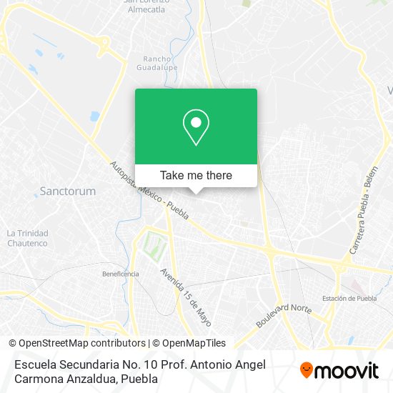 Escuela Secundaria No. 10 Prof. Antonio Angel Carmona Anzaldua map