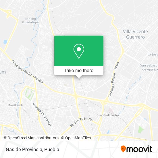Mapa de Gas de Provincia
