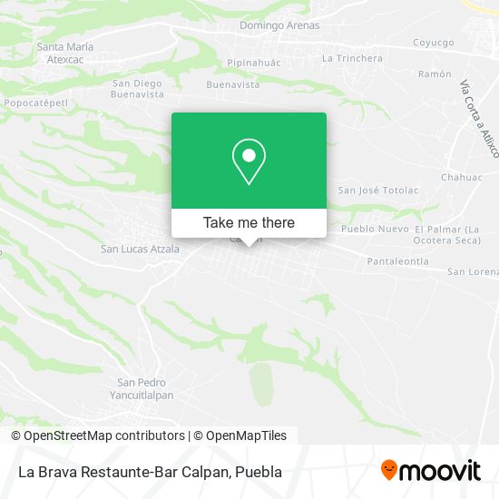 La Brava Restaunte-Bar Calpan map