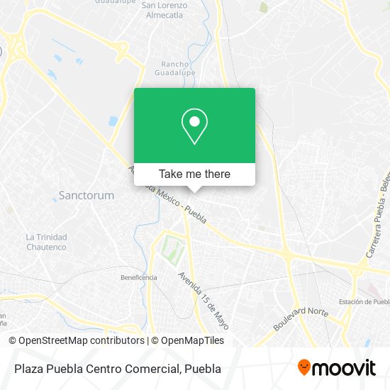 Mapa de Plaza Puebla Centro Comercial