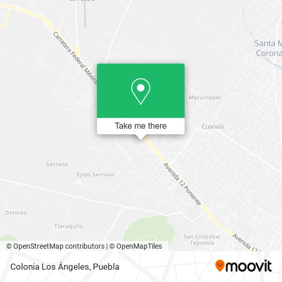 Colonia Los Ángeles map