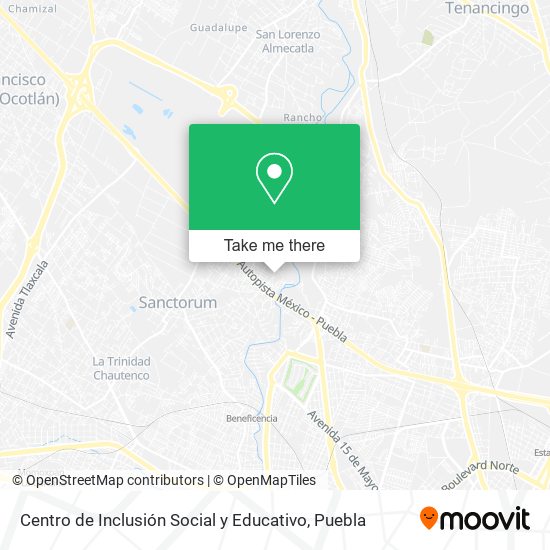 Mapa de Centro de Inclusión Social y Educativo