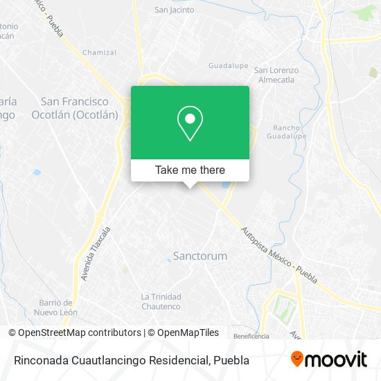 Mapa de Rinconada Cuautlancingo Residencial