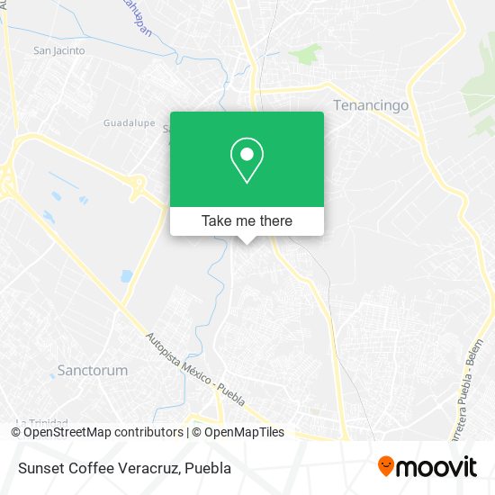 Sunset Coffee Veracruz map