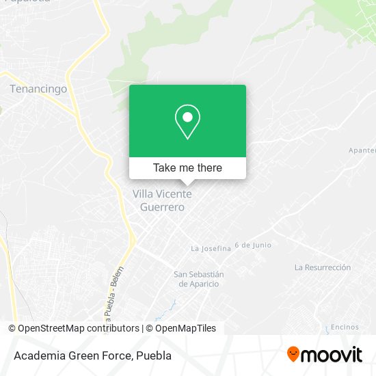 Mapa de Academia Green Force