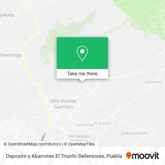 Deposito y Abarrotes El Triunfo-Defensores map