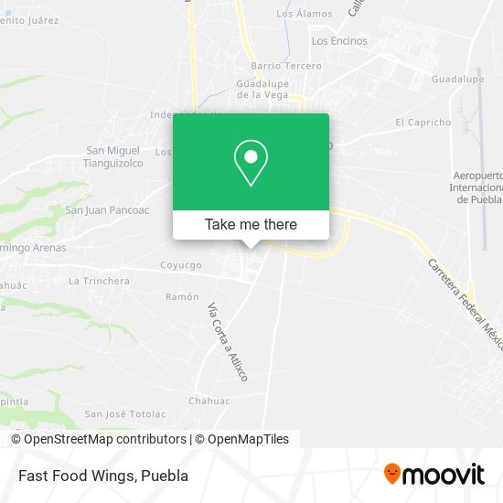 Mapa de Fast Food Wings