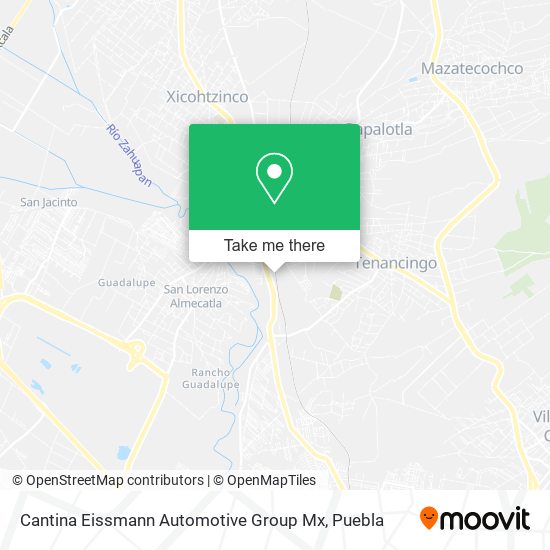 Mapa de Cantina Eissmann Automotive Group Mx