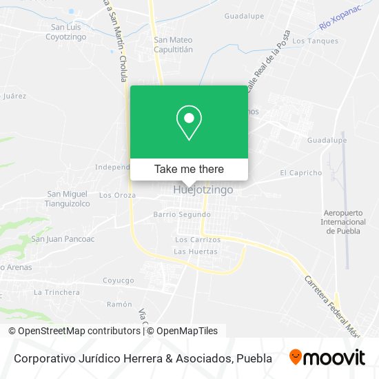 Mapa de Corporativo Jurídico Herrera & Asociados