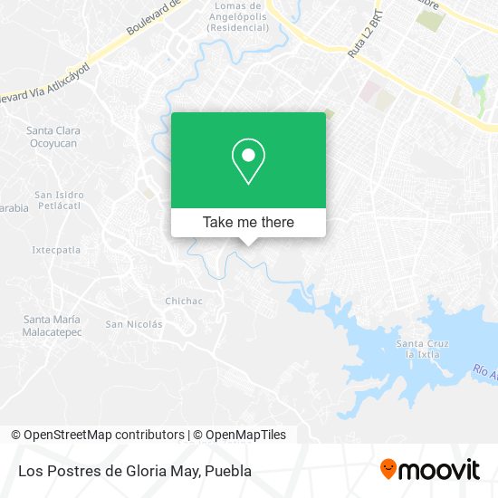 Mapa de Los Postres de Gloria May
