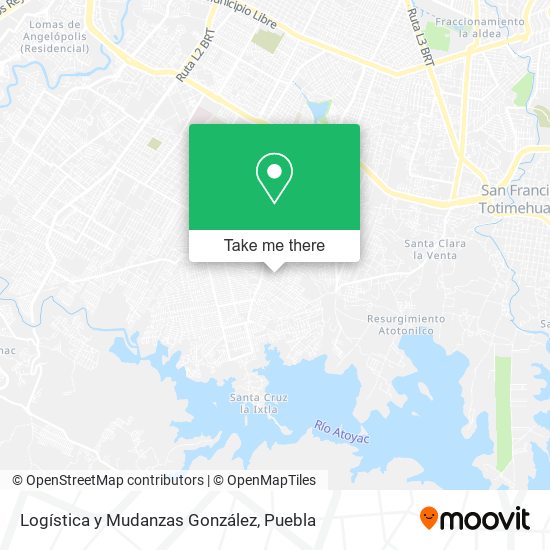 Mapa de Logística y Mudanzas González