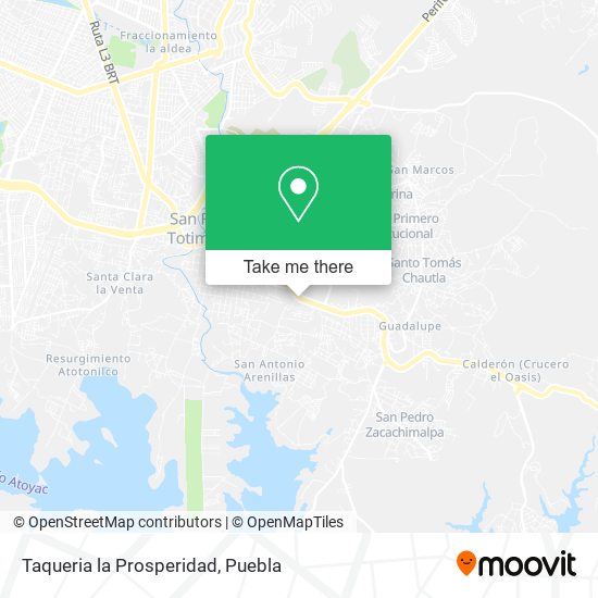 Taqueria la Prosperidad map