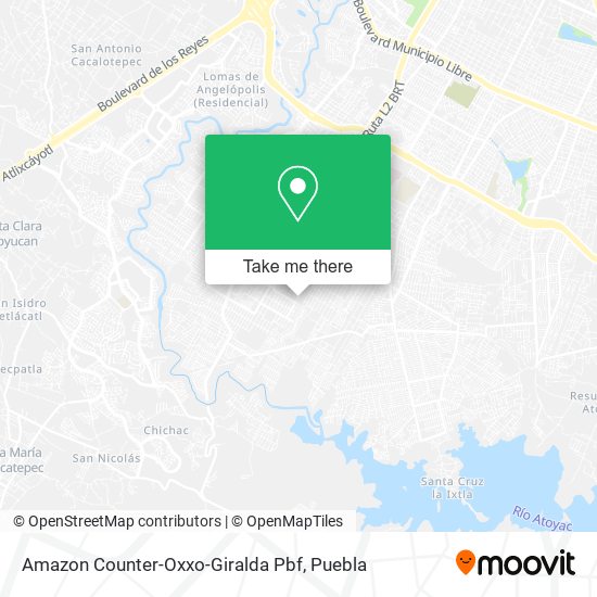 Mapa de Amazon Counter-Oxxo-Giralda Pbf