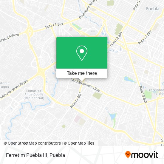 Mapa de Ferret m Puebla III