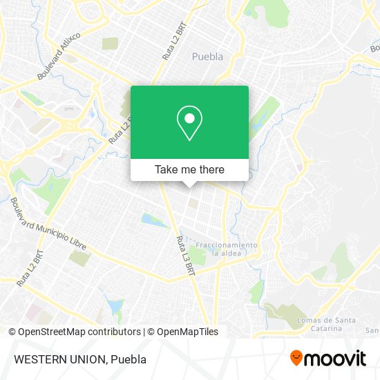 WESTERN UNION map