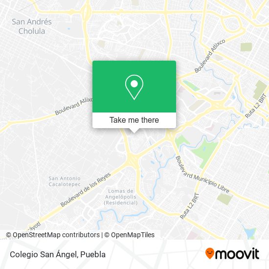Mapa de Colegio San Ángel