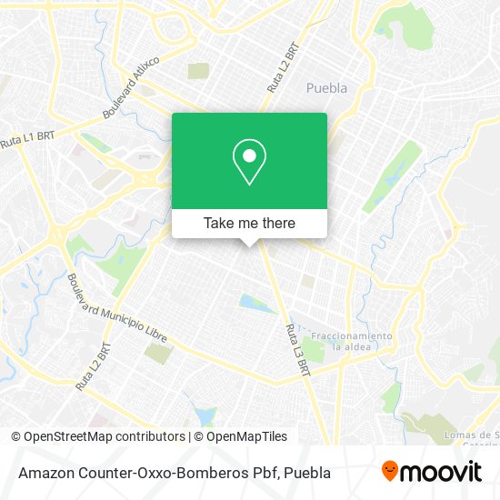 Mapa de Amazon Counter-Oxxo-Bomberos Pbf