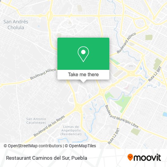 Mapa de Restaurant Caminos del Sur