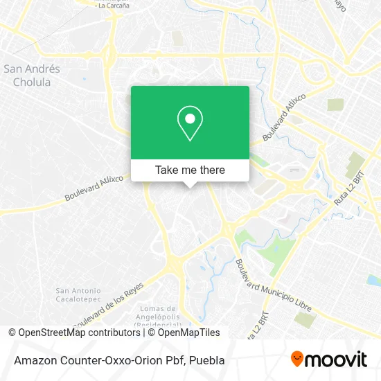 Amazon Counter-Oxxo-Orion Pbf map