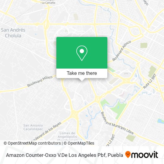 Amazon Counter-Oxxo V.De Los Angeles Pbf map