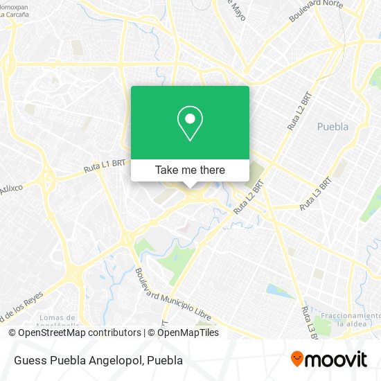 Guess Puebla Angelopol map