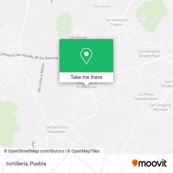 Mapa de tortillería