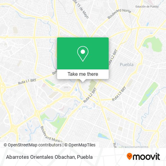 Abarrotes Orientales Obachan map