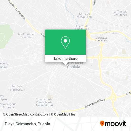 Mapa de Playa Caimancito