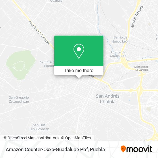 Amazon Counter-Oxxo-Guadalupe Pbf map