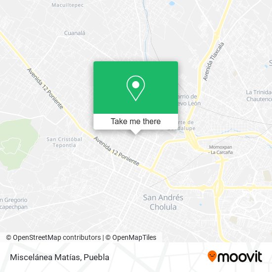 Miscelánea Matías map