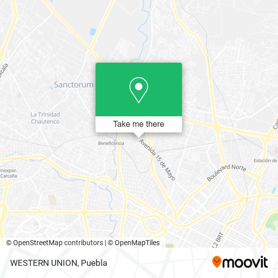 Mapa de WESTERN UNION