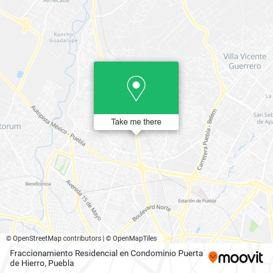 Mapa de Fraccionamiento Residencial en Condominio Puerta de Hierro