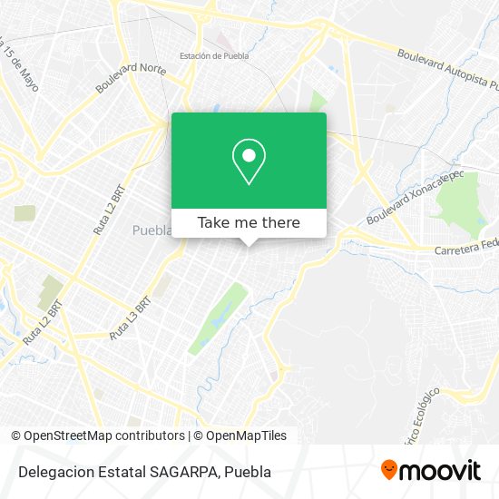 Delegacion Estatal SAGARPA map