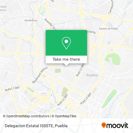 Delegacion Estatal ISSSTE map