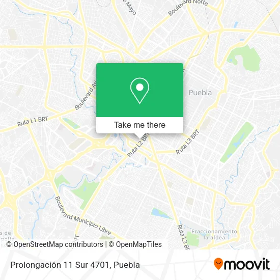 Mapa de Prolongación 11 Sur 4701