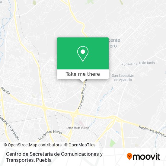 Centro de Secretaría de Comunicaciones y Transportes map