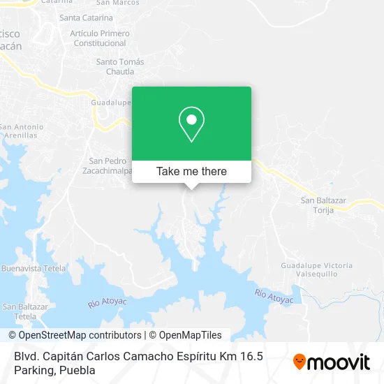 Mapa de Blvd. Capitán Carlos Camacho Espíritu Km 16.5 Parking