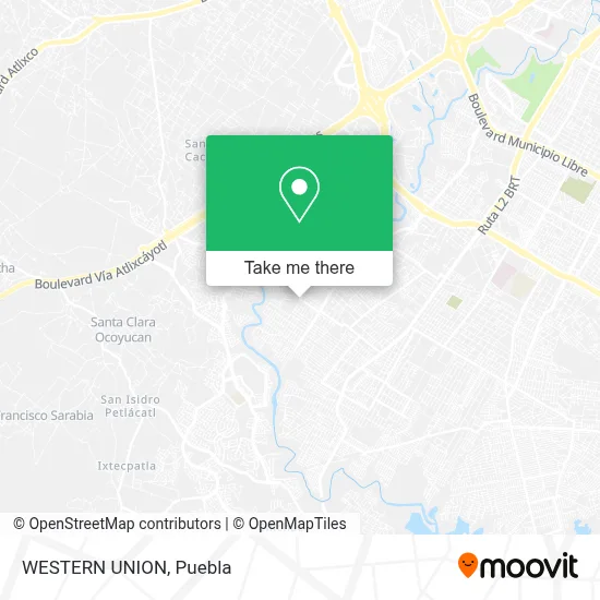 WESTERN UNION map