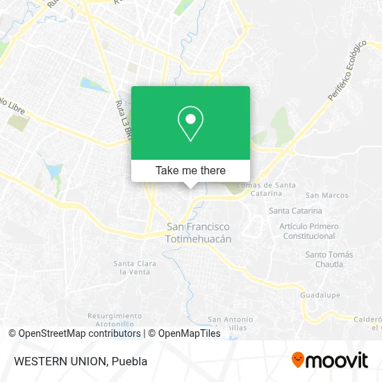 WESTERN UNION map