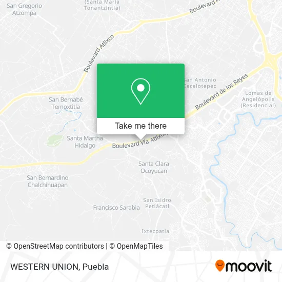 WESTERN UNION map