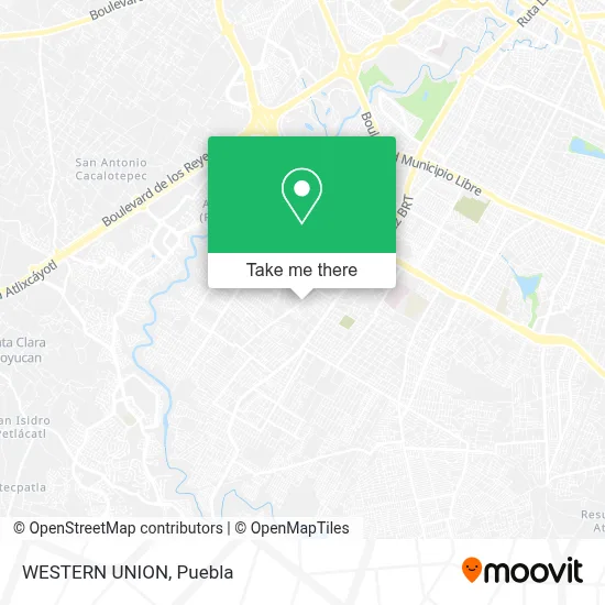 WESTERN UNION map