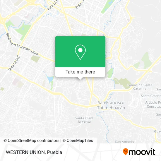 Mapa de WESTERN UNION