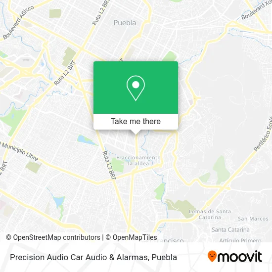 Precision Audio Car Audio & Alarmas map