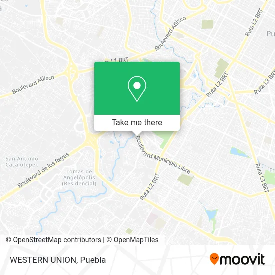 WESTERN UNION map
